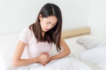 Woman stomach pain